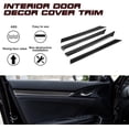 thumbnail image 3 of Xotic Tech Door Strip Cover Decal, Carbon Fiber Pattern, Compatible with Honda Civic 10th Gen Sedan, 3 of 9