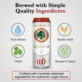 thumbnail image 5 of Eichbaum Alcohol Free Lager Beer with Smooth & Refreshing Flavor - Non Alcoholic Lager with Traditional German Brewing - Cans of Beer for Social Gatherings - 500ml Can-6pk, 5 of 6