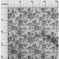 thumbnail image 2 of oneOone Cotton Jersey Gray Fabric Florals Dress Material Fabric Print Fabric By The Yard 58 Inch Wide, 2 of 5