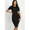 thumbnail image 3 of Textured Fitted Midi Dress, 3 of 9