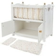 thumbnail image 3 of 509 Crew: Little Flora - 2-In-1 Wooden Doll Cabinet Bed - Flower-Tan-Pink, Sleep & Storage Station, Mattress & Pillow, Pretend Play Toy, Kids 3+, 3 of 8