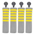 thumbnail image 2 of 4 Uds. De cubiertas para cabeza de palo de Golf, reemplazo de cubierta de madera de calle con estilo Raya gris Zulema Fundas para cabezas de palos de golf, 2 of 7