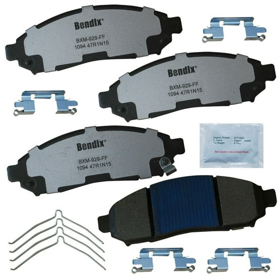 Bendix Brakes Disc Brake Pad Set Fits select: 2005-2014,2016-2019 NISSAN FRONTIER