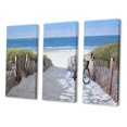 thumbnail image 1 of Designart - Vélo de Plage 2 - Impression sur Toile de Plage, 1 of 3