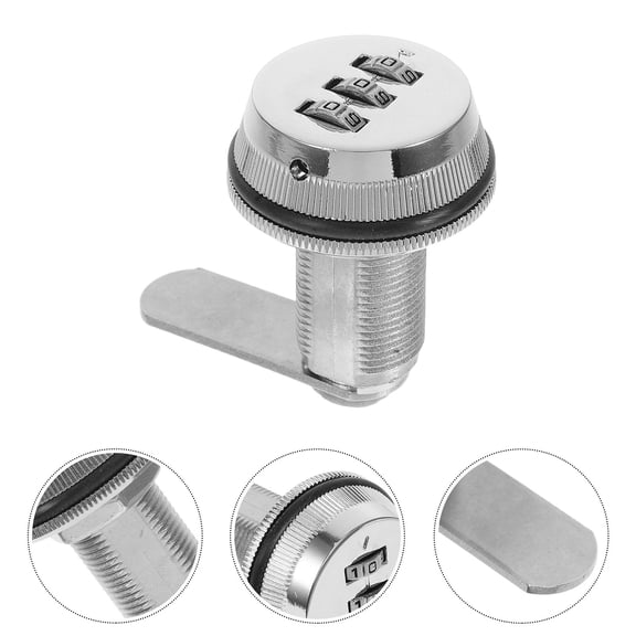 Supvox Metal Mailbox Security Lock with 3-Digit Combination Dial, Password Lock for Home and Office, 1 Piece