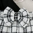 thumbnail image 5 of YWDJ Round Neck Long Sleeve Ruffle Top + Bow Plaid Skirt Set Suitable From 6 Months To 3 Years White 18 Months, 5 of 8