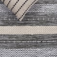 thumbnail image 6 of SAFAVIEH Montauk Marin Striped Cotton Area Rug, Green/Ivory, 8' x 10', 6 of 10