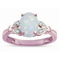 thumbnail image 3 of Star K � Oval 8x6 Genuine Opal Marquee Design Engagement Promise Ring, 3 of 9