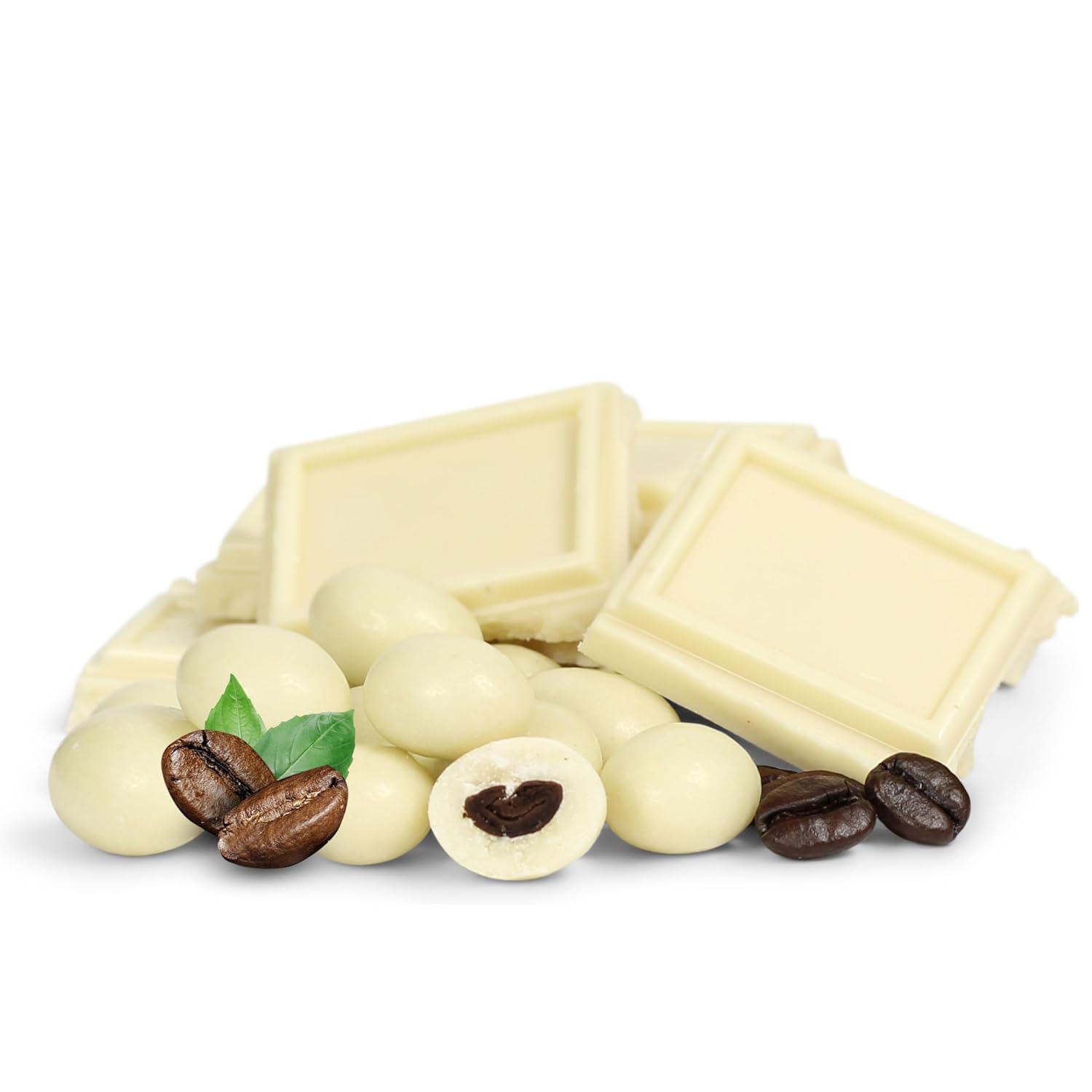 FirstChoiceCandy White Chocolate Covered Espresso Beans - 5 Pound