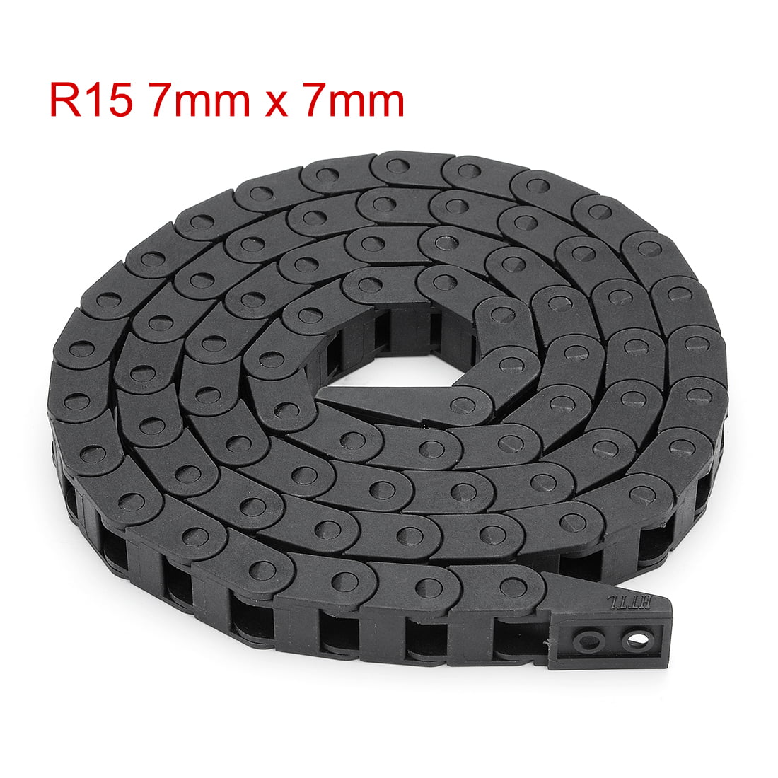 Drag Chain Black Nylon 1m Length Cable Wire Carrier Drag Chain Engraving Machine Accessory high Elasticity and Abrasion Resistance 15mm x 30mm