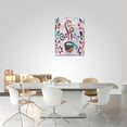 thumbnail image 5 of Abstract Banksy Coffee Kitchen Wall Art Graffiti Coffee Pictures Wall Decor Dining Room Canvas Painting Modern Artwork Home Decoration for Kitchen Cafe Coffee Bar Framed 12"x16", 5 of 6