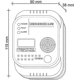 thumbnail image 3 of Carbon Monoxide Detector, Battery Powered, Gas Detector with Display and Temperature Gauge), 3 of 4
