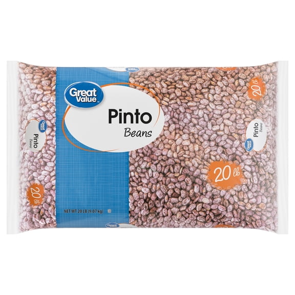 Great Value Pinto Beans, 20 lb