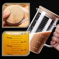 thumbnail image 4 of Graduated Glass Measuring Cup Espresso Cups Meter with Lid Convenient Milk Liquid Cover Bamboo, 4 of 6