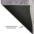 thumbnail image 5 of Addison Rugs Mayfield Premium Machine Washable Transitional Geometric Purple Round Rug, 8' x 8', 5 of 6