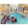 thumbnail image 2 of Dixon, Samuel 18x14 Gold Ornate Wood Framed with Double Matting Museum Art Print Titled - Venice Plein Air V, 2 of 4