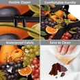 thumbnail image 4 of Thanksgiving Insulated Double Layered Lunch Bag with Two Compartments - Large Capacity Handheld Meal Bag for Insulation and Refrigeration, 4 of 6