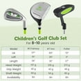 thumbnail image 3 of Ultimate 27 Inch Junior Mallet Putter for Kids with Stainless Steel Shaft and Headcover Green, 3 of 10