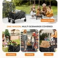 thumbnail image 7 of Collapsible Wagon 220 lbs, Heavy Duty Foldable Cart with All-Terrain Wheels, Portable for Groceries, Beach, Camping, 7 of 7