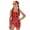 Ladybug & Black Heart Pattern, variant on POLERO Girls' Tropical One-Piece Swimsuit with Mesh Cover Up Skirt - Palm Tree & Hibiscus Print Quick Dry Bathing Suit for Beach Vacation & Pool Days, 7-18 Years