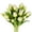 White, variant on Tulips Artificial Flowers Bulk Faux Bouquets 12” Stems Fake Flowers, 14 pcs (Orange)