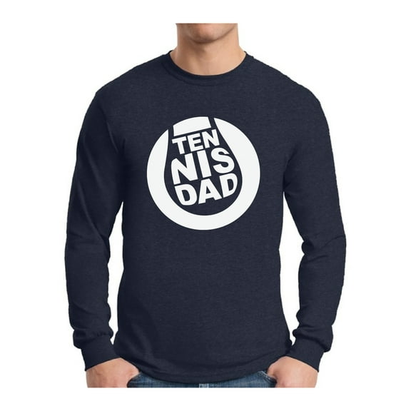 Awkward Styles Men's Tennis Dad Graphic Long Sleeve T-shirt Tops Father`s Day Gift Daddy Tennis Player Gift