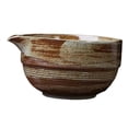thumbnail image 4 of Ceramic Bowl Ceremonía de cerámica Ceremonía de cerámica Ceremonía de té japonesa Mezcla para amigos de la familia para principiantes marrón verde, 4 of 6