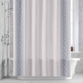 thumbnail image 3 of Vintage Boho Shower Curtain for Bathroom Decor, Farmhouse Blue Waterproof Fabric Shower Curtain, 36"x72" Set with 12 Hooks, 3 of 9
