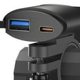 thumbnail image 4 of 3.0 Motorcycle Phone Charger Dual USB A/C Quick Charge 3.0 Motorcycle USB Charger Intelligent Power Outage Waterproof Motorcycle Accessories for Phone, Tablet, GPS with Rearview, 4 of 7