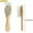 Beige, variant on Hyrbek Baby Hair Brush with Wooden Handle and Goat for Newborns & Toddlers, 1X Wooden Comb(Beigewood)