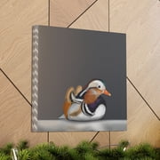 Mandarin Duck Reflection - Canvas