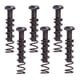 thumbnail image 3 of Paquete de puente de guitarra Yuyangstore 6 Tornillos 6 resortes herramientas Luthier Negro Tornillos de montaje de puente de guitarra, 3 of 5