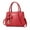 Red, variant on Handbags for Women Shoulder Tote Bags Top Handle Satchel Leather Casual Purse for Work Travel Black