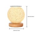 thumbnail image 4 of LED Table Light Rattan Ball ball lamp Desk Lamp Modern Plaid Wicker Rattan Spherical Lamp Bedside Wooden Night Light, 4 of 9
