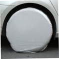 thumbnail image 4 of BEADCEST 4Pcs Waterproof Wheel Covers Silver Oxford Cloth for Vehicle Maintenance, 4 of 8