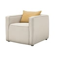 thumbnail image 1 of Furniture of America Contemporary Fabric Tureo Accent Chair, Cream, 1 of 8