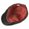 thumbnail image 3 of FREEBIRD99 Mens Newsboy Gatsby Flat Cap Solid Hunting Cabbie Driving Ivy Irish Hat - black #0021, 3 of 5