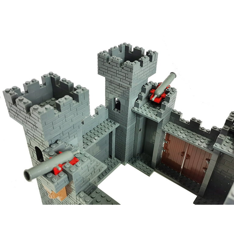 Medieval Lion Knights Church Building Kit, Medieval Series Building Set,  Compatible with Lego (1449PCS)