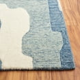 thumbnail image 3 of SAFAVIEH Rodeo Ruadhan Abstract Wool Area Rug, Ivory/Navy, 5' x 8', 3 of 7