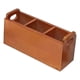 thumbnail image 2 of Caja de almacenamiento de madera organizadora de artículos diversos con 3 compartimentos, accesorios, suministros de oficina, portalápices para escrit, 2 of 9