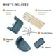 thumbnail image 3 of Trona Stokke Clikk, color azul fiordo - Trona todo en uno con bandeja + arnés - Ligera, duradera y fácil de viajar - Ergonómica con características ajustables - Ideal para 6-36 meses o hasta 33 libras, 3 of 5