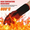 thumbnail image 3 of unbranded 1Pair Red Protective Heat Resistant Gloves for Cooking Barbecue Oven Use Breathable and, 3 of 7