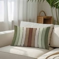 thumbnail image 3 of Sage Green Body Pillow Cover, Pillowcase Protectors with Zipper, Breathable Decorative Throw Pillow Case Cover, Farmhouse Wood Grain Vintage Brown Striped Pillow Shams for Couch Sofa 24x36Inch, 3 of 8