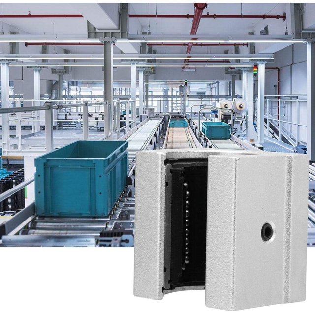 Bloque lineal deslizante rodante, 2 piezas SBR20UU deslizante lineal abierto de aluminio