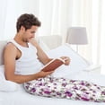 thumbnail image 7 of Fotbe Violets Flowers Men's Pajama Pants,Sleepwear Pants,Pj Bottoms Drawstring And Pockets-XX-Large, 7 of 7