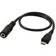 thumbnail image 1 of 30cm Black AUX o Cable Mini USB 5pin Male to 3.5mm Female Adapter Converter, 1 of 1