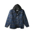 thumbnail image 1 of Ma Croix Mens Long Sleeve Padded Flannel Jacket with Hood, 1 of 6