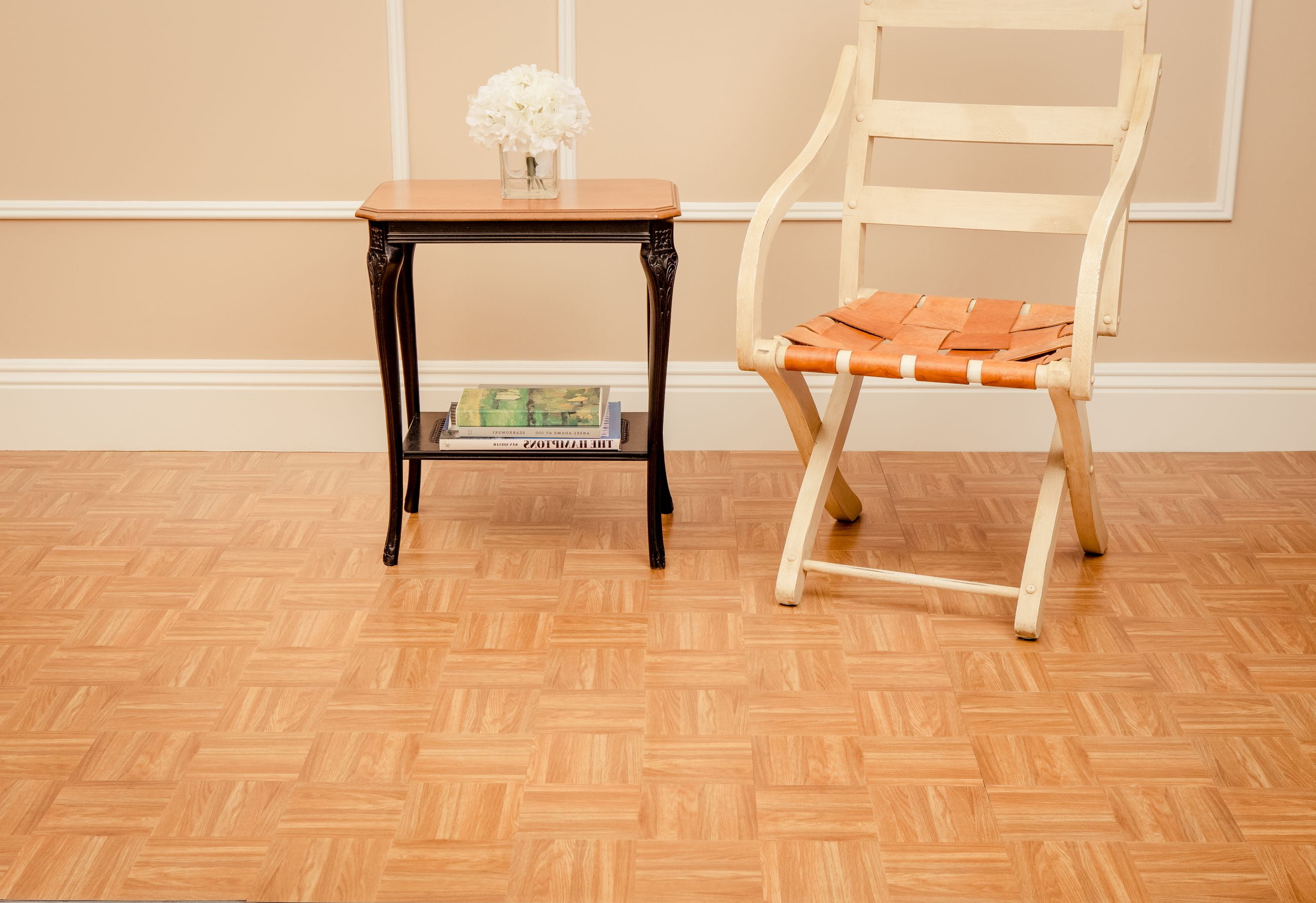 Traditional Elegance Madison Oak Parquet 12x12 Self Adhesive Vinyl Floor Tile - 20 Tiles/20 sq. ft.