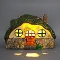 thumbnail image 2 of Fairy Garden Statue House Statue, Beautiful Foyer House with Solar LED Lights, 2 of 4