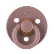 Itzy Ritzy Natural Rubber Infant Pacifiers; for Ages 0 - 6 Months; 2-Pack of Blossom & Rosewood